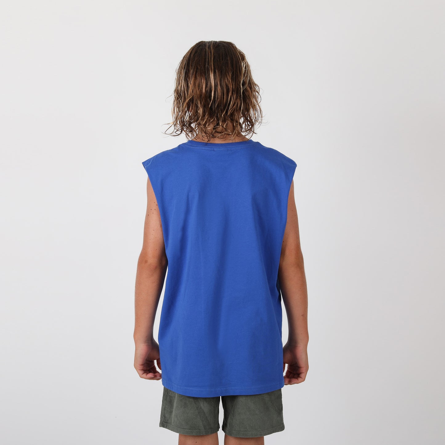 Cyclonic Muscle Tee - Blue