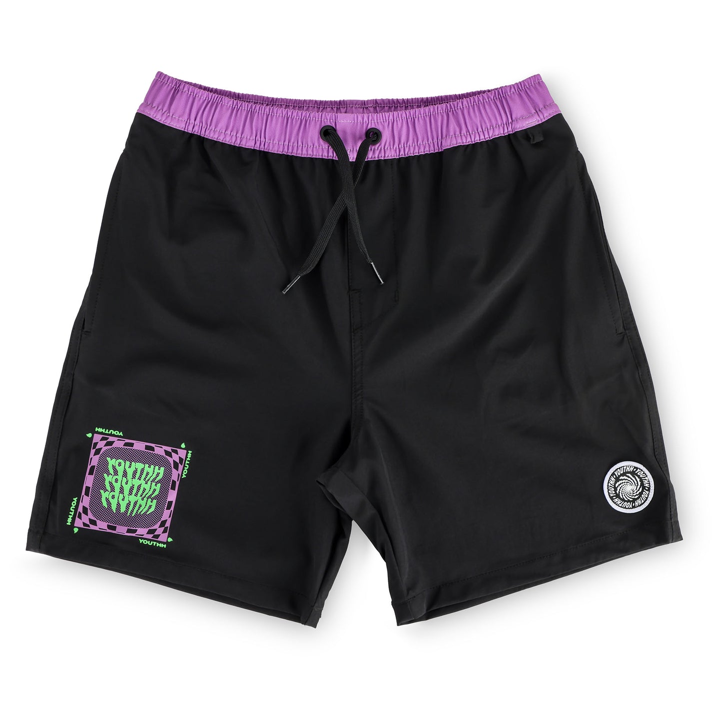 Stacker Boardshort - Black Purple