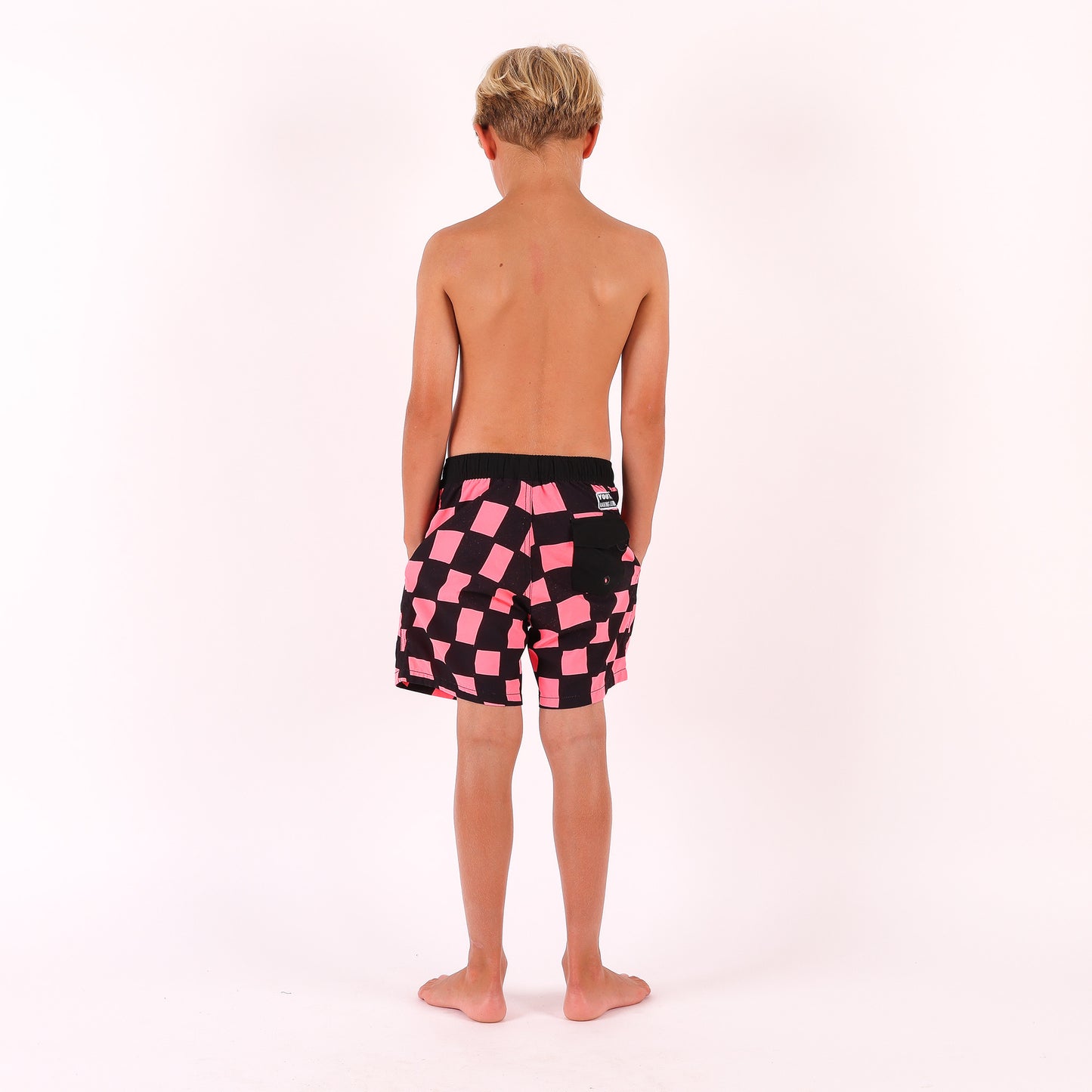 Check Warp Boardshort - Pink