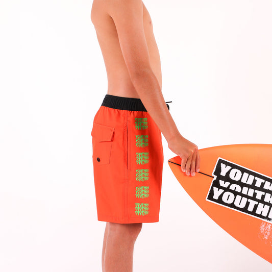 Stacker Repeat Boardshort - Orange