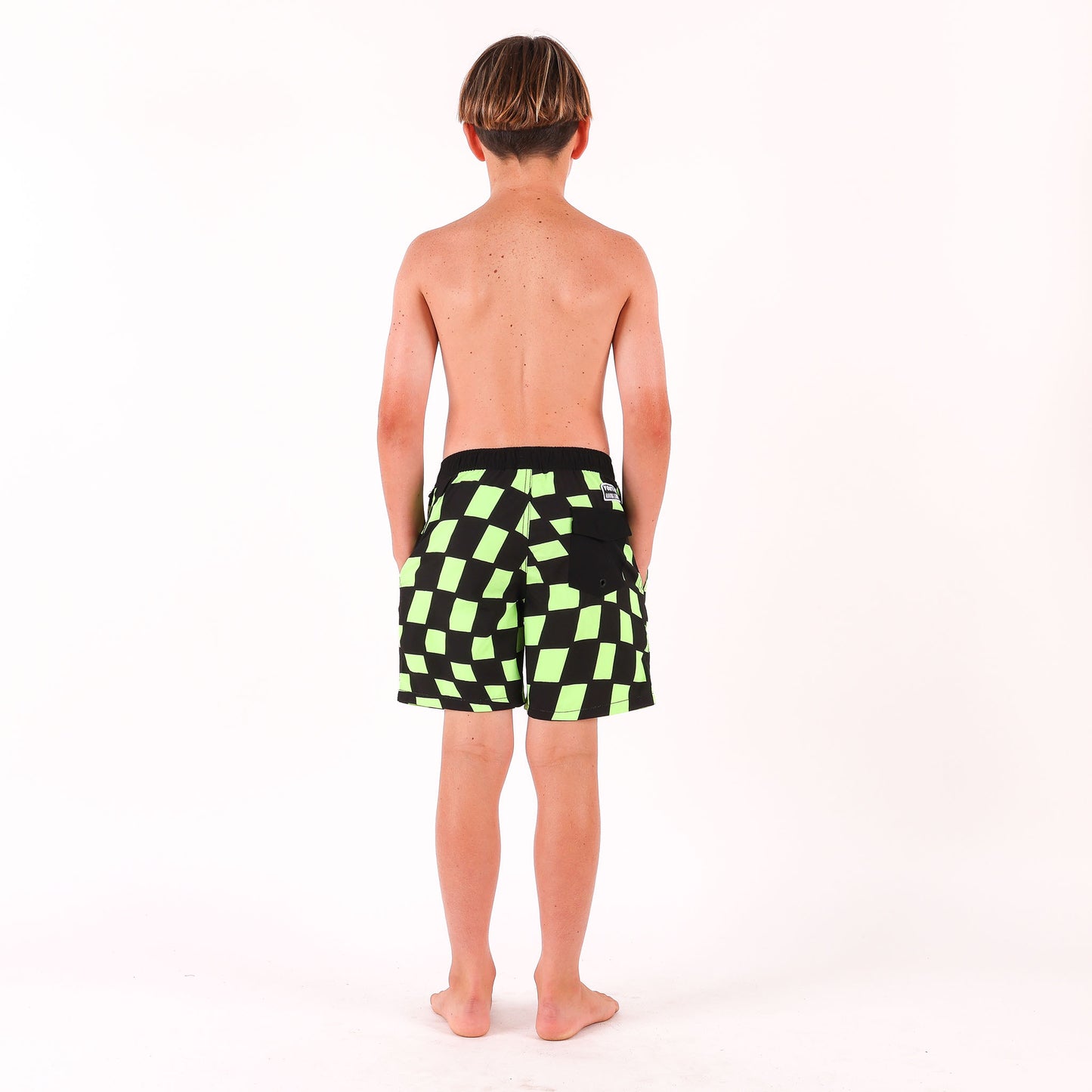 Check Warp Boardshort - Green